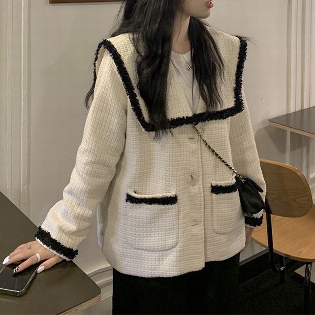 激安】 完売品 fiction tokyo セーラーツイードジャケット agapeeurope.org