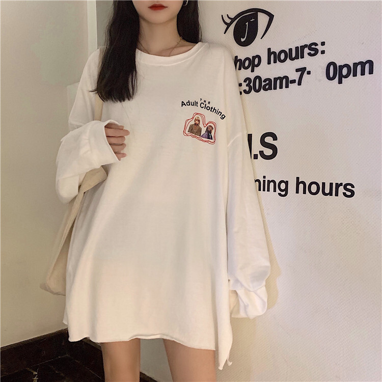 宅配便配送 韓国 Mサイズ ブラック 黒 ロンt 長袖 ｔシャツ レディース 薄手 Tシャツ カットソー 七分 長袖 Www Qiraatafrican Com
