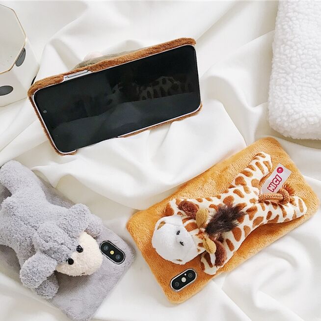 お取り寄せ商品 Iphoneケース Iphone12 ぬいぐるみ アニマル 動物 もこもこ