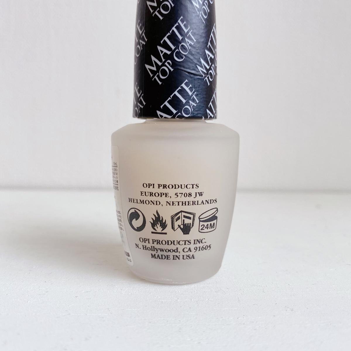 Opi オーピーアイ マニキュア マットトップコート ラクサリーネイルonline