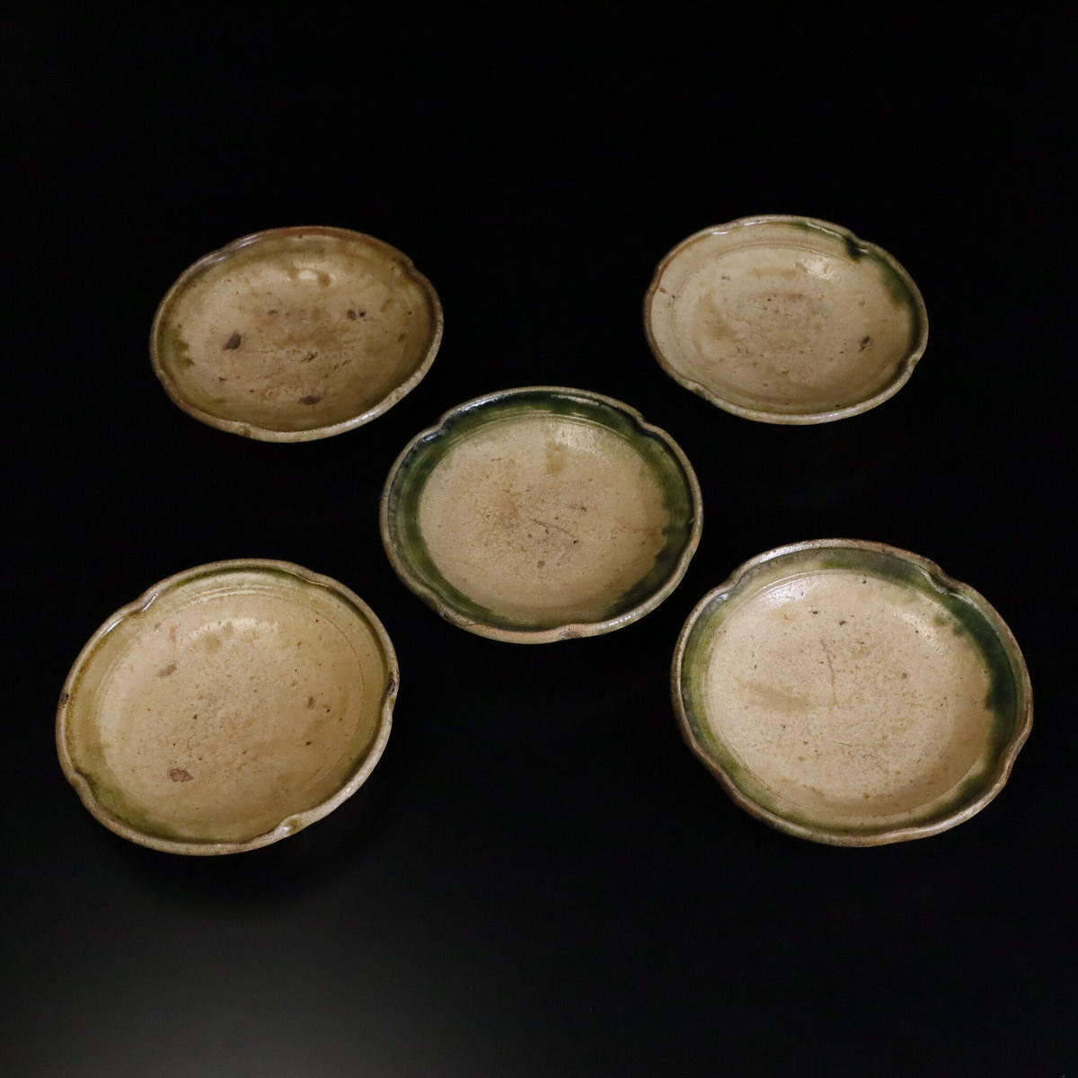 暖色系 美濃大平古窯り出し小皿5客 - 通販 - www