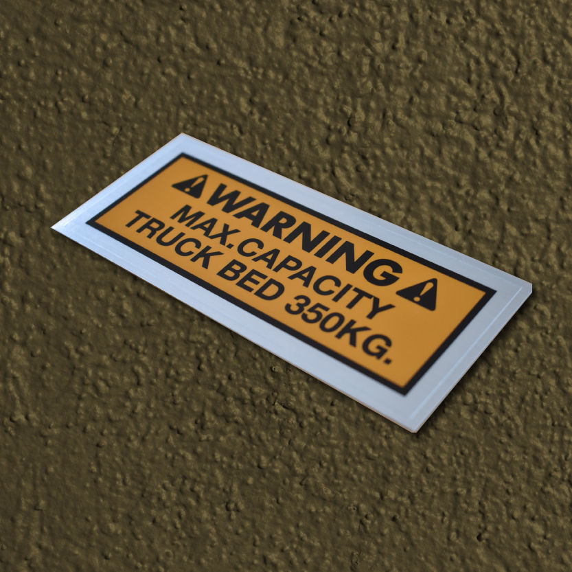 最大積載量ステッカー 車検対応 宮崎県ハードカーゴ