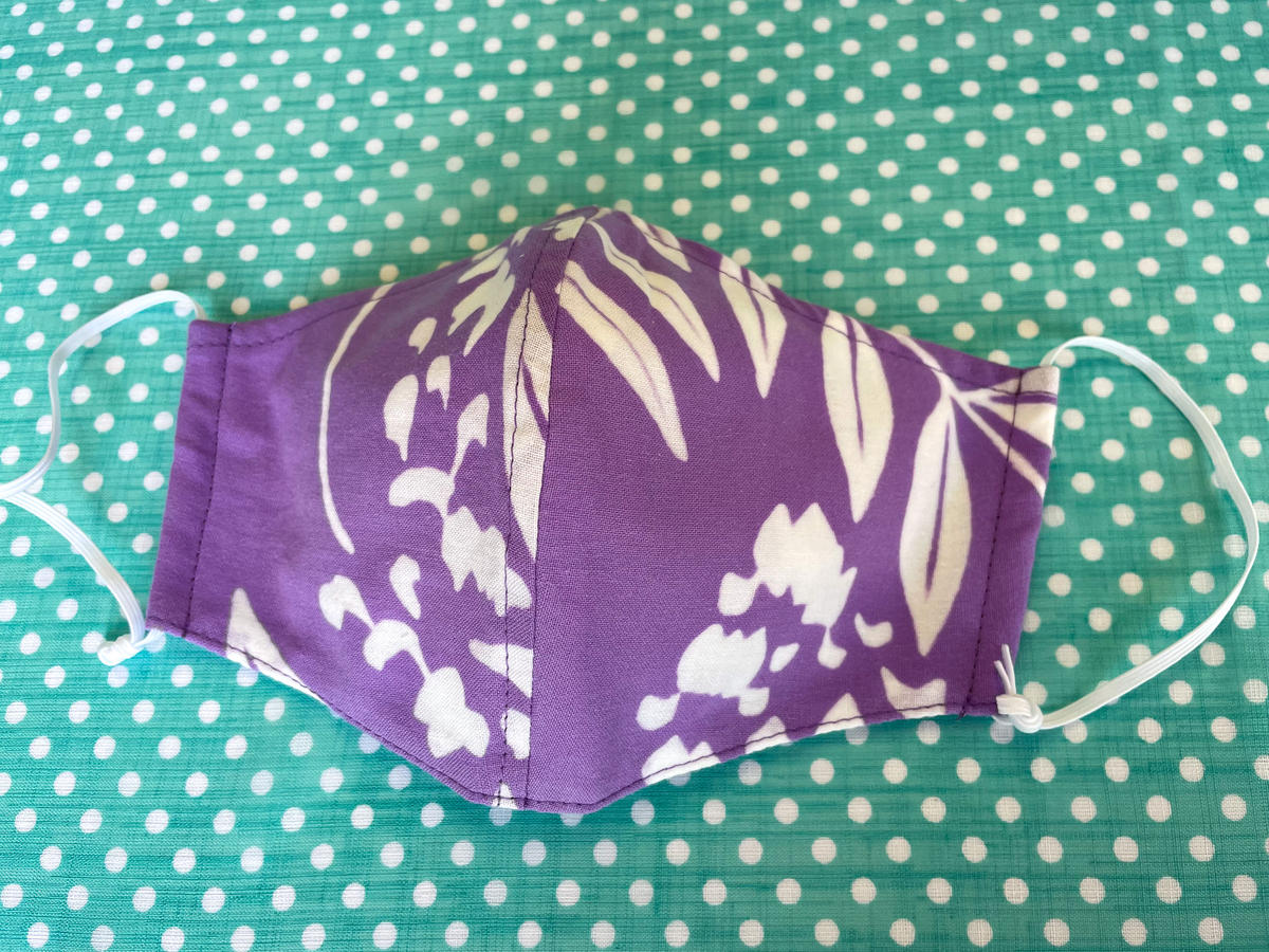 大人用マスク 2 A 手ぬぐい藤紫 アトリエプリマ