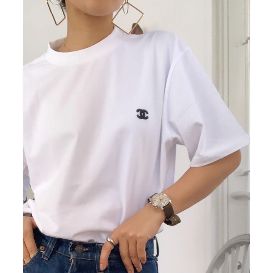 高評価の贈り物 CHANEL シャネル スタッフユニフォーム Tシャツ T