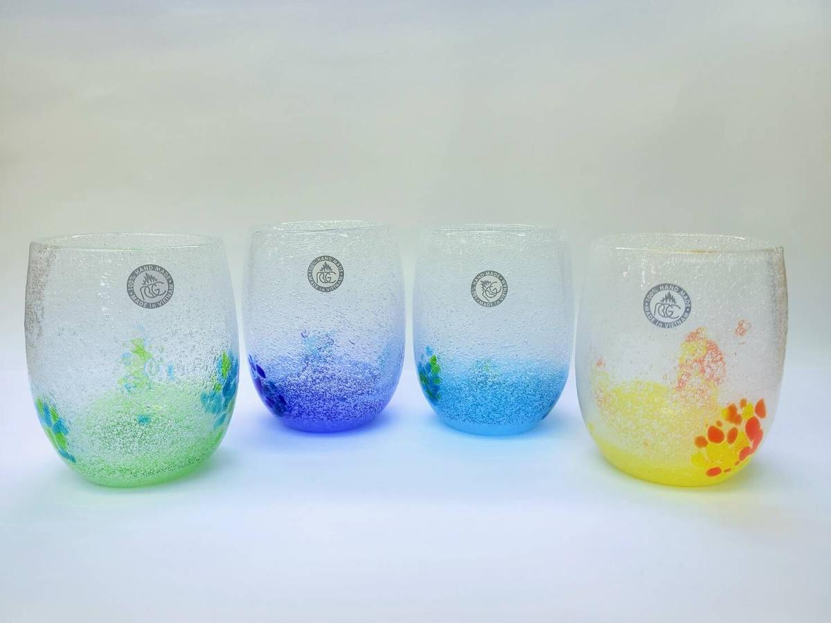 琉球ガラス村 泡花見グラス 桜散る花見を表現 全4色 沖縄土産 東宝堂 Store 琉球ガラス村 泡花見グラス 桜散る花見を表現 全4色 沖縄土産 東宝堂 Store