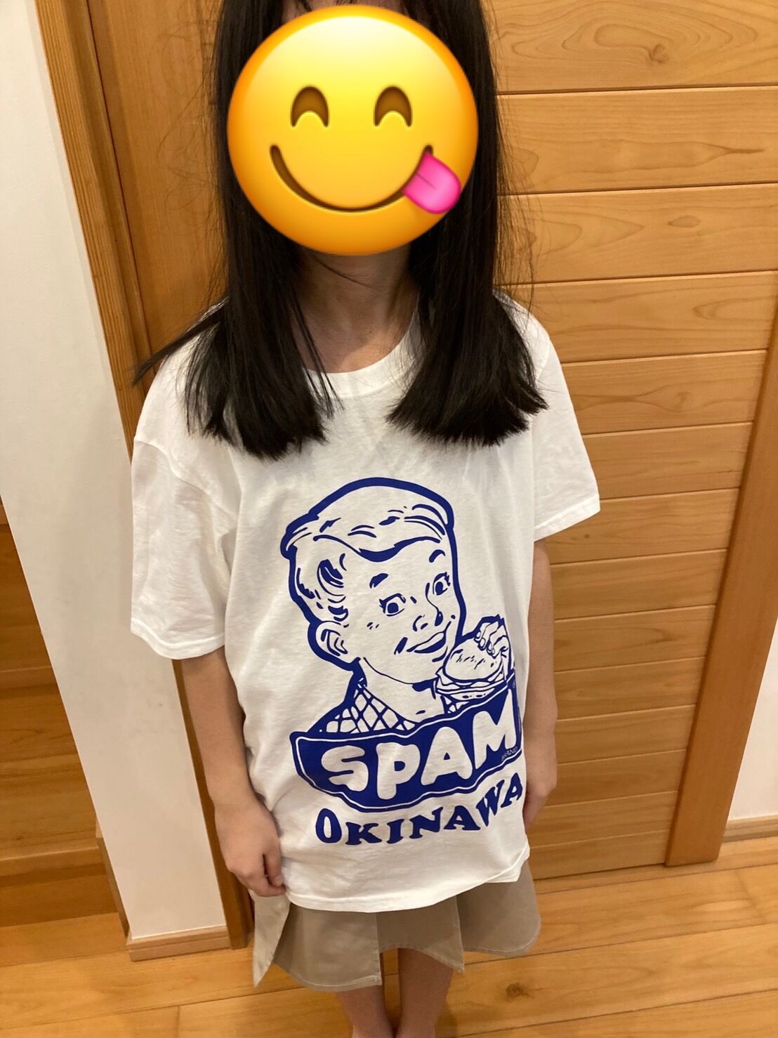 SPAM スパム坊や Tシャツ 白 企業モノ キャラクタープリント