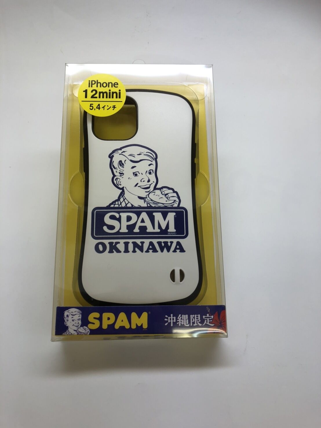 沖縄限定 Iphone12miniケース 5 4インチ ｓpam人物 沖縄土産 東宝堂