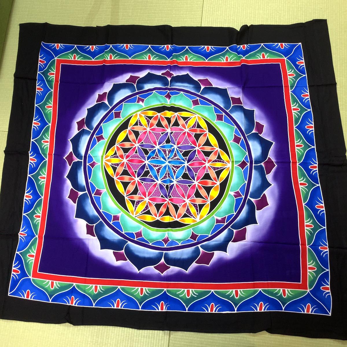 瞑想の布 バリ島名産 フラワーオブライフ カンタムニヤショップ