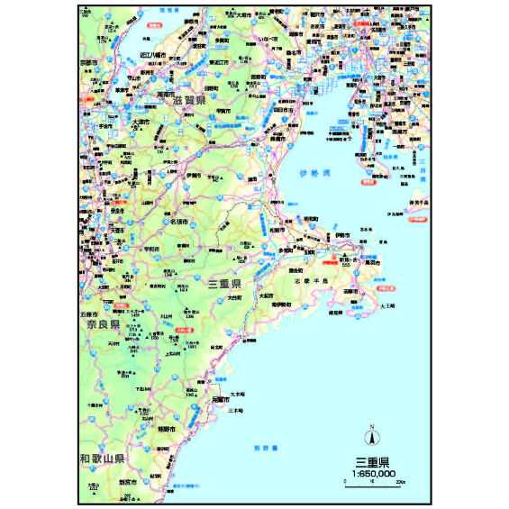 県別マップ A三重県 | 地図素材