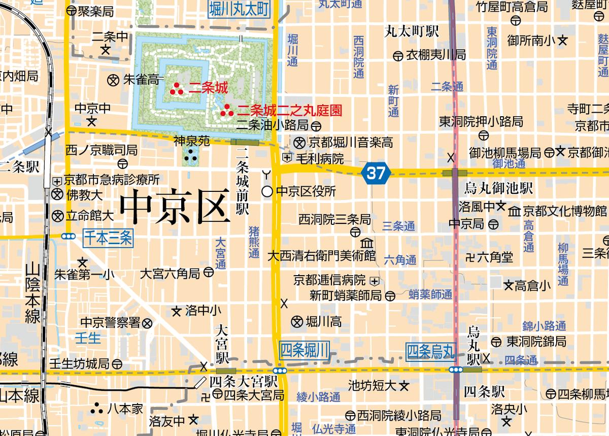 B京都区別 中京区1/25000 | 地図素材