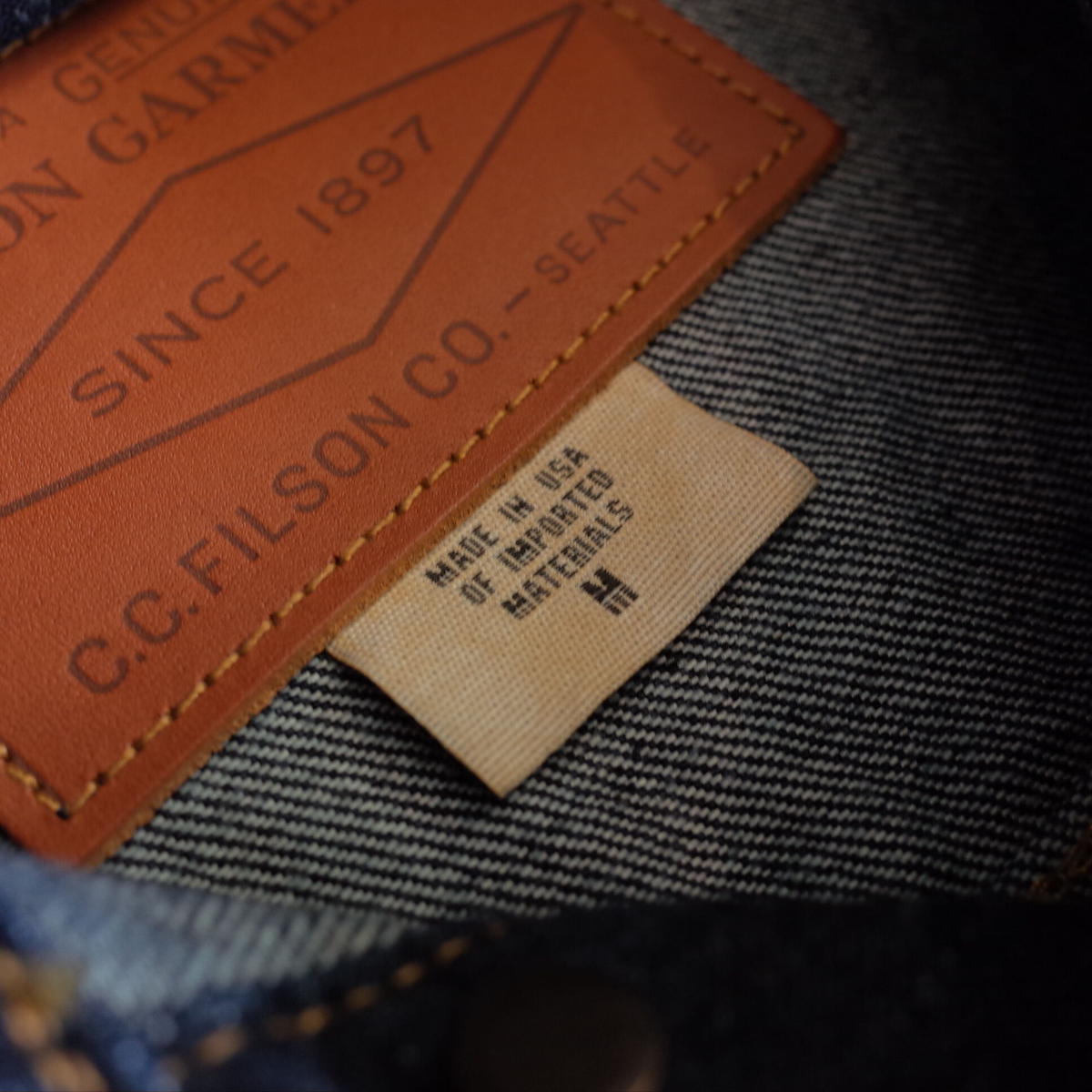 FILSON "OUTLET" UNLINED DENIM SHORT CRUISER J...