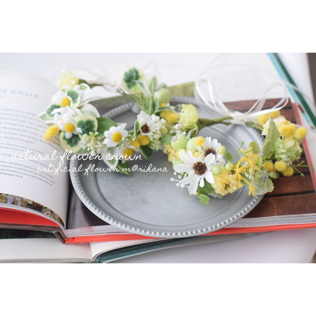 ナチュラル花かんむり M Rihana ナチュラル花かんむり M Rihana