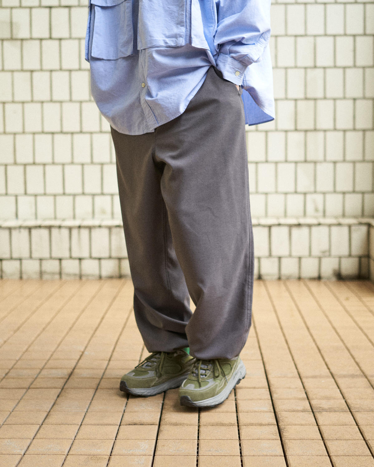 FreshService DRY CLOTH TROUSERS | MAROON WEB ST...