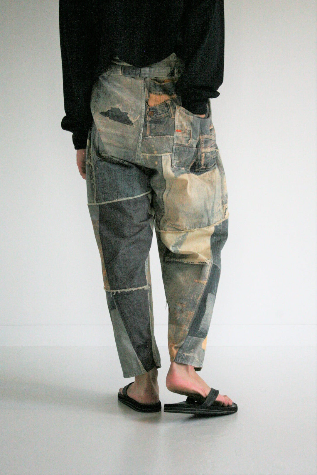 ANACHRONORM AN215 ARCHIVE DENIM COLLAGE CHINCH...