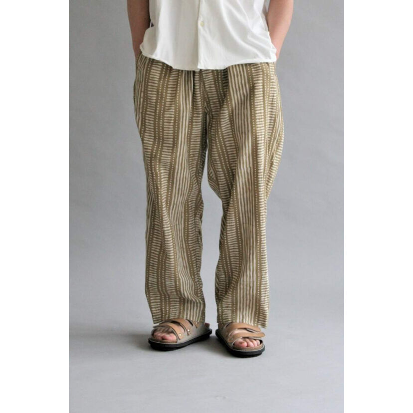 ANACHRONORM BATIK WIDE EASY PANTS | MAROON WEB