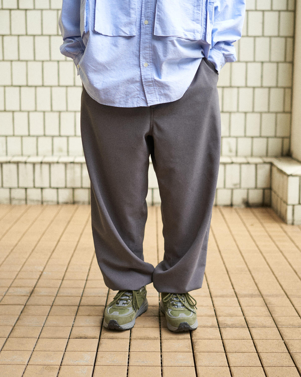 FreshService DRY CLOTH TROUSERS | MAROON WEB ST...