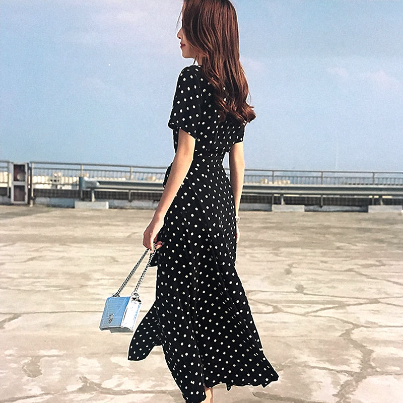 大流行中 ドットワンピース 韓国ファッション 新品即決 Coachmattoso Com Br