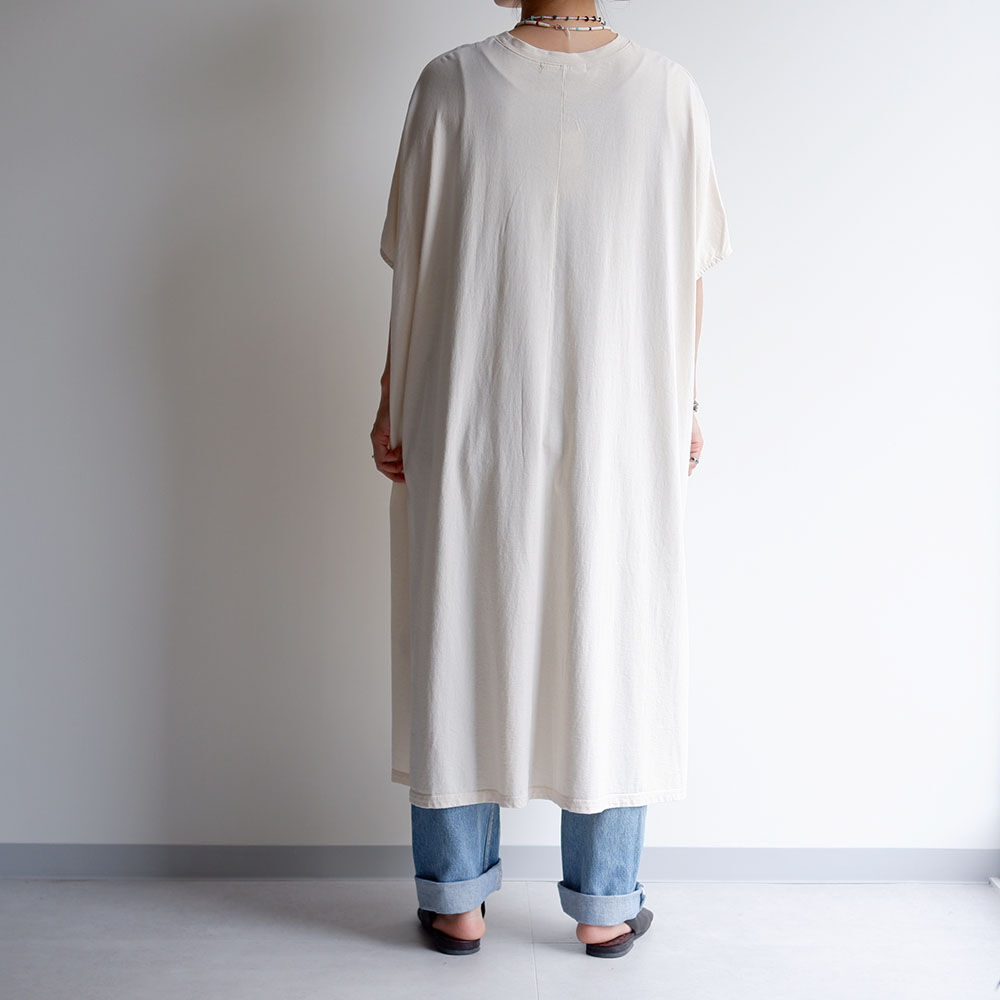 Universal Tissu ユニバーサルティシュ エーゲ海空紡天竺bigワンピース