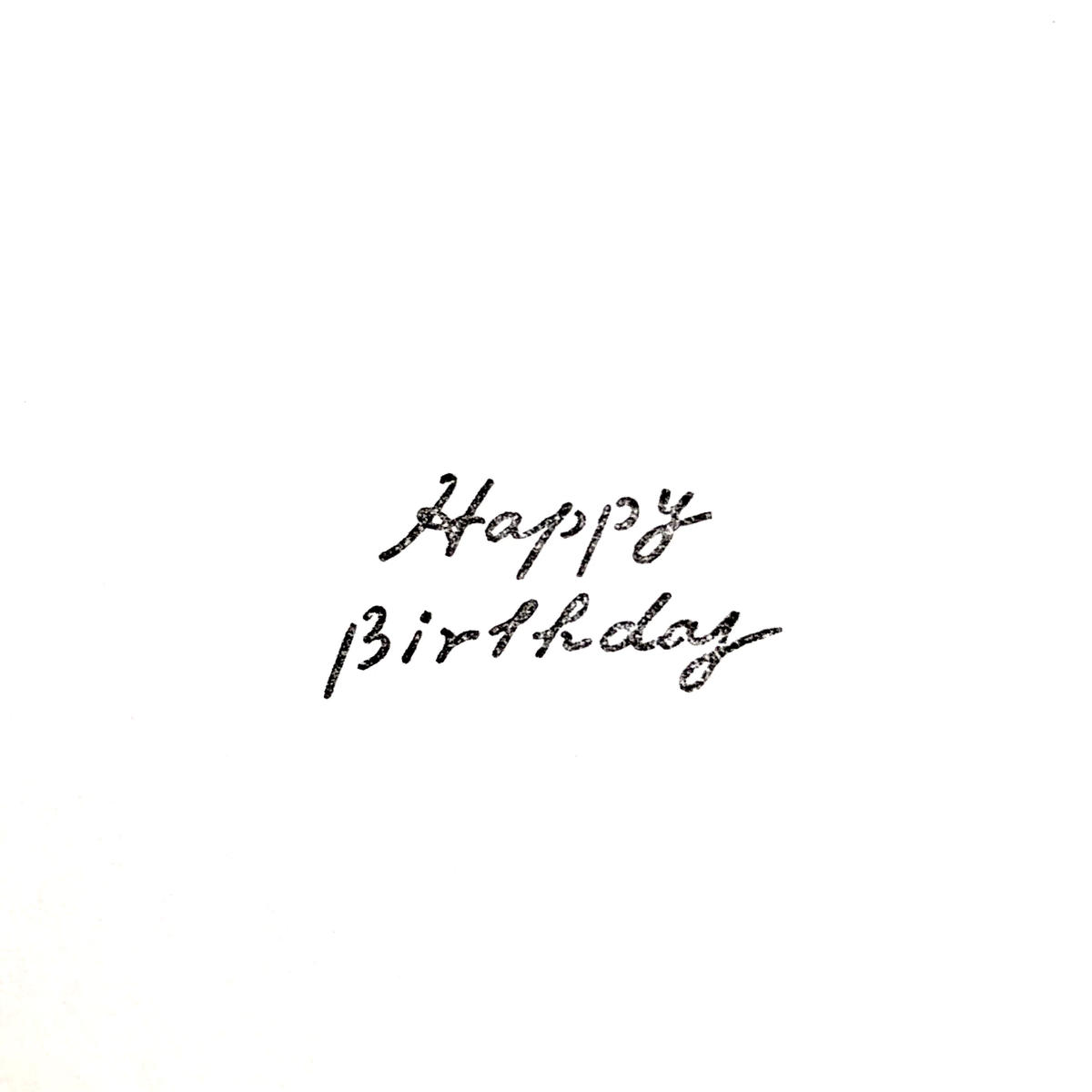 Happy Birthday 筆記体 Matka