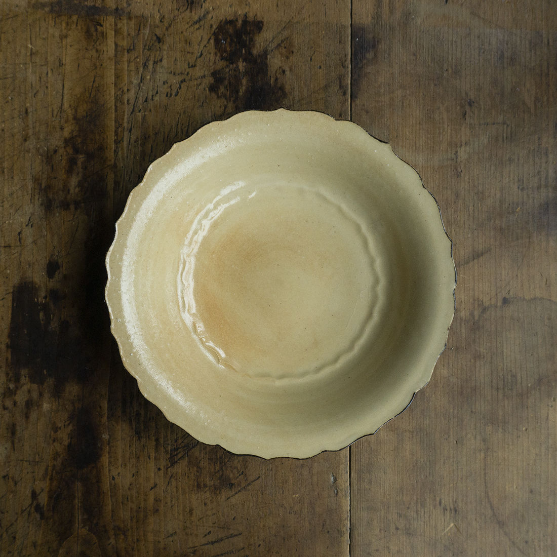 安齋新 ・ 厚子 輪花 ハピエマ 白の皿 2枚セット 岡田直人さんの器好きに…