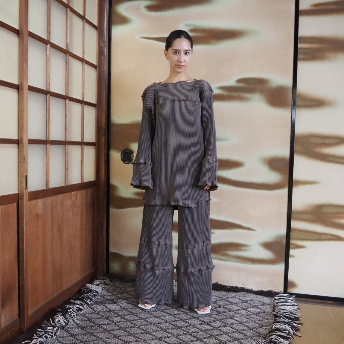 コトハヨコザワ kotohayokozawa pleats mini dress fkip.unmul.ac.id