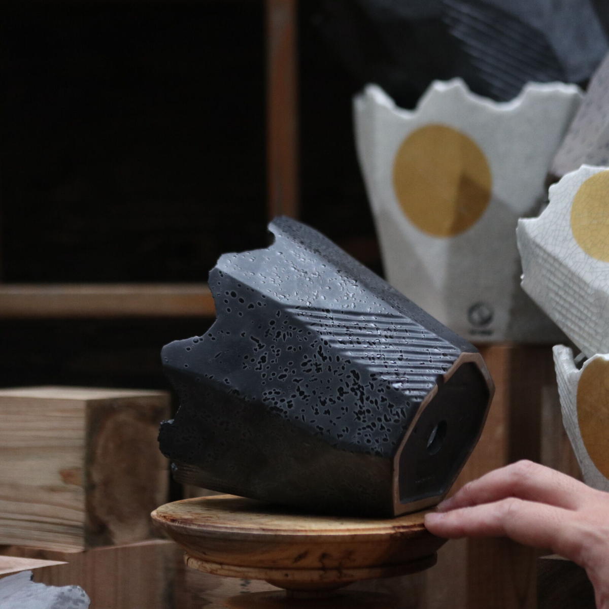 N/OH［澪標-芽の巣山別注］山ノ月ブラック　Mサイズ N/OH［澪標-芽の巣山別注］山ノ月ブラック Mサイズ N/OH【澪標-