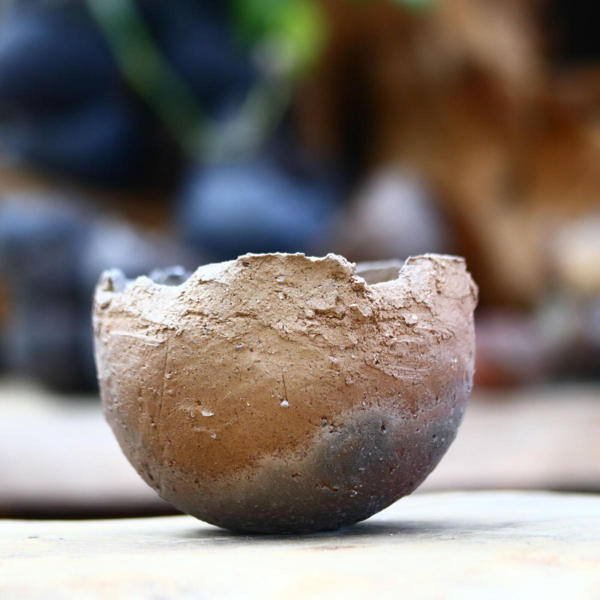 人気ブラドン たけろうポット 穴窯チギリ 鉢 ちぎり チギリ POT 植物