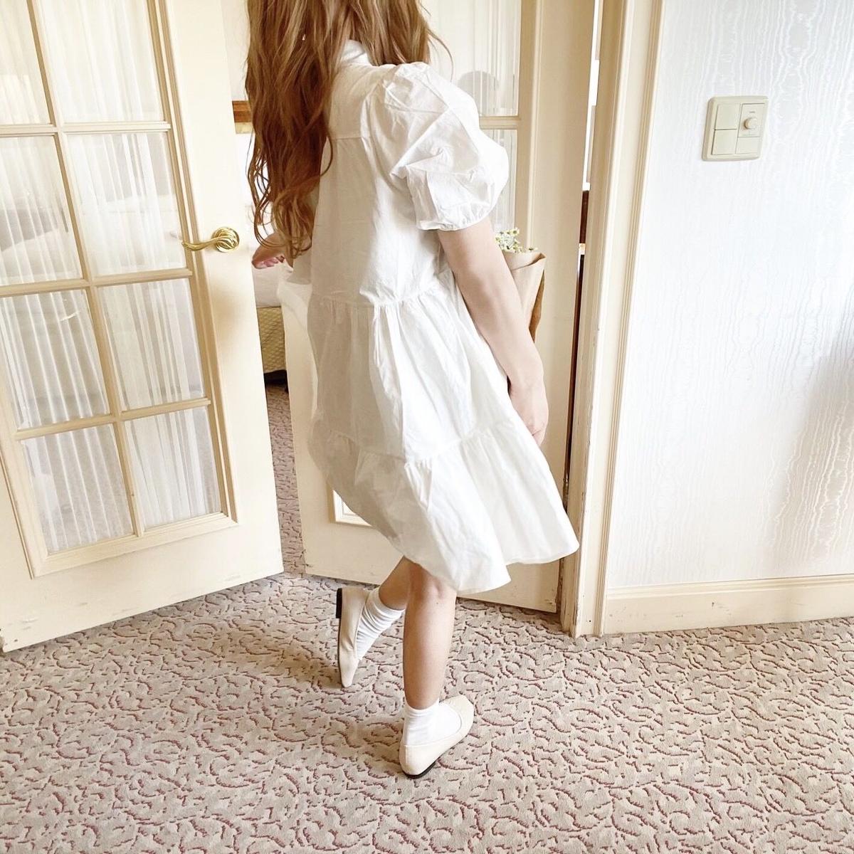 当日出荷 新品未使用 完売品 パフスリーブ ティアード ワンピース セルフォード ザラ 絶妙 Cicili Tv