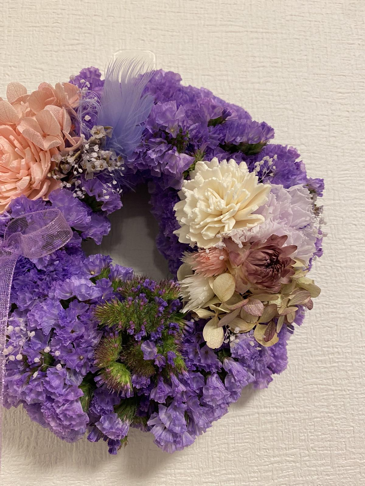 休日限定 Soldout 162 フラワーリース ドライフラワー スターチス モコモコ クリスマスリース Box入り リース 休日限定 Soldout 162 フラワーリース ドライフラワー スターチス モコモコ クリスマスリース Box入り リース