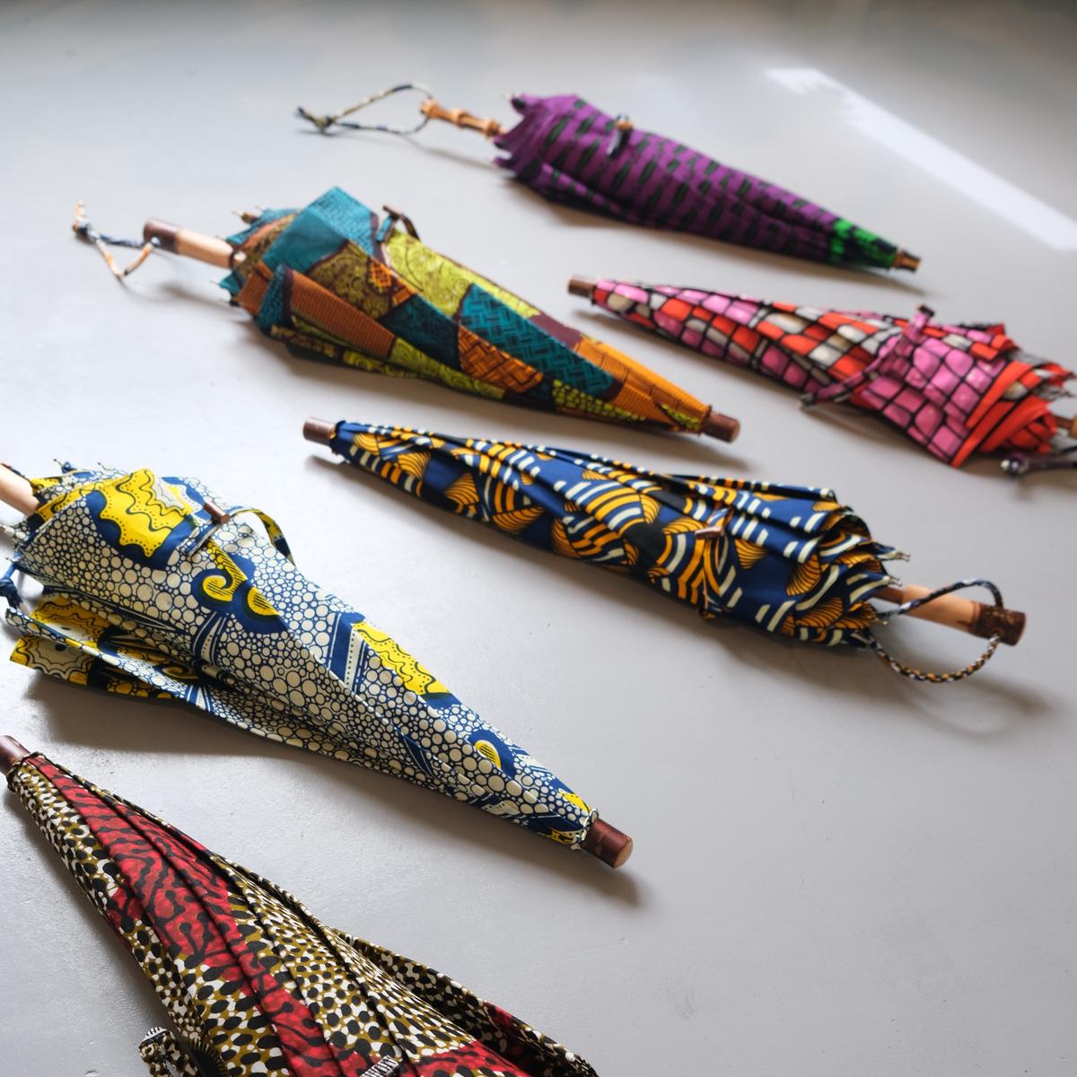 bonbon store 日傘 ボンボンストア アフリカンバティック パーニュ