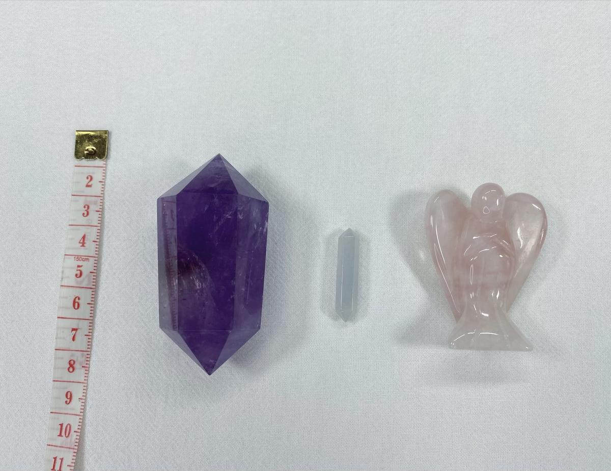 アメジストと天使のセット ブルーレースアゲート Sa018 Salon De Mi