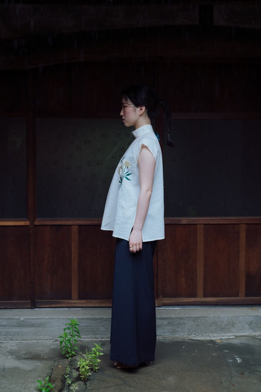 花を着るブラウス#01【芍薬】-ivory- 最前線の 花を着るブラウス#01【芍薬】-black- シャツ/ブラウス(半袖/袖なし)