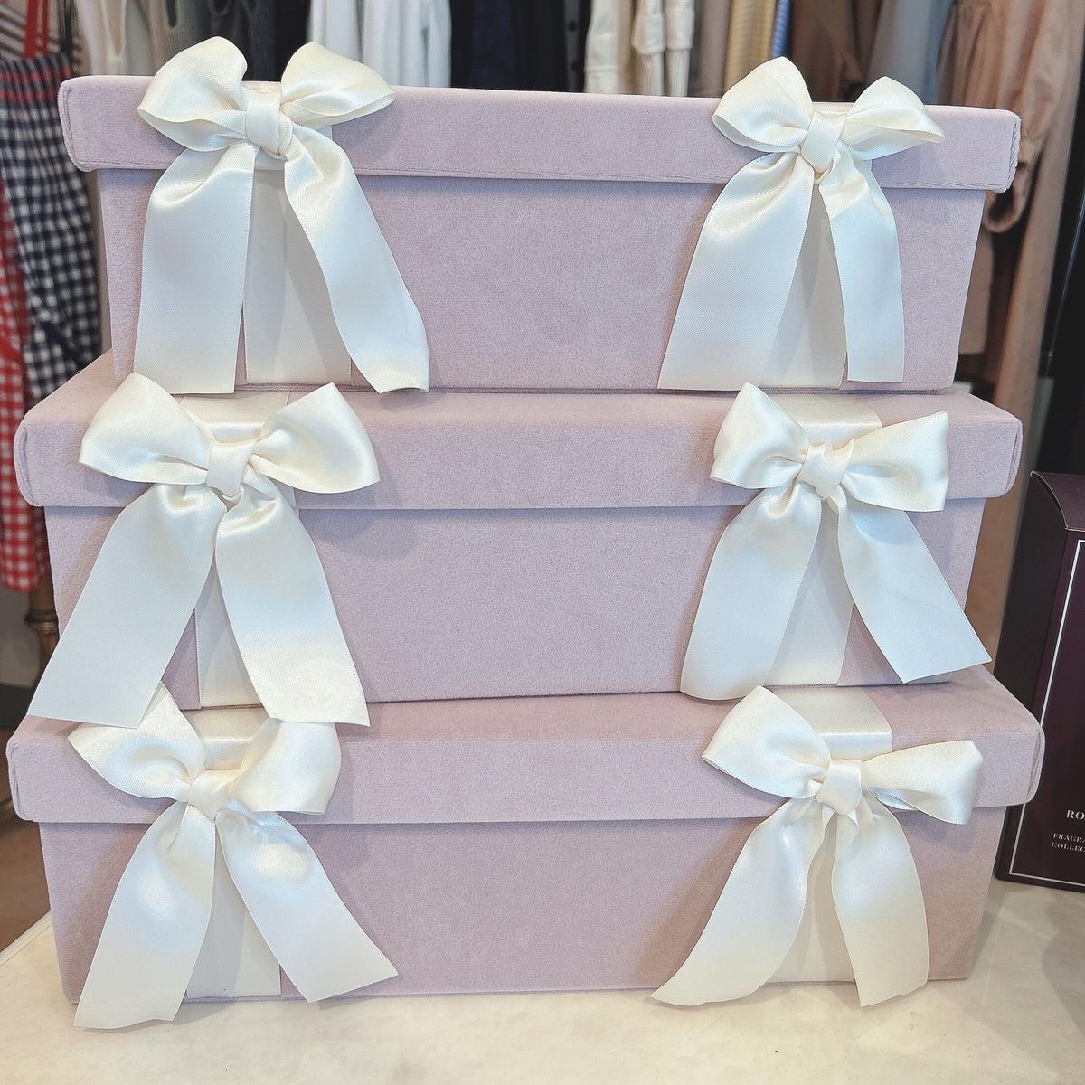 ジェニファーテイラー 3段収納ボックス【ピンク】