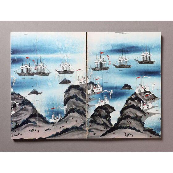 油絵手書き肉筆画　半沢国夫先生作品　画題箱根芦ノ湖より富士山 油絵手書き肉筆画 半沢国夫先生作品 画題箱根芦ノ湖より富士山 【公式