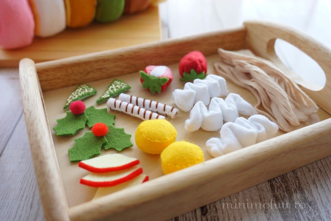 型紙レシピ フェルトのロールケーキ Minimofuu Toy S Shop