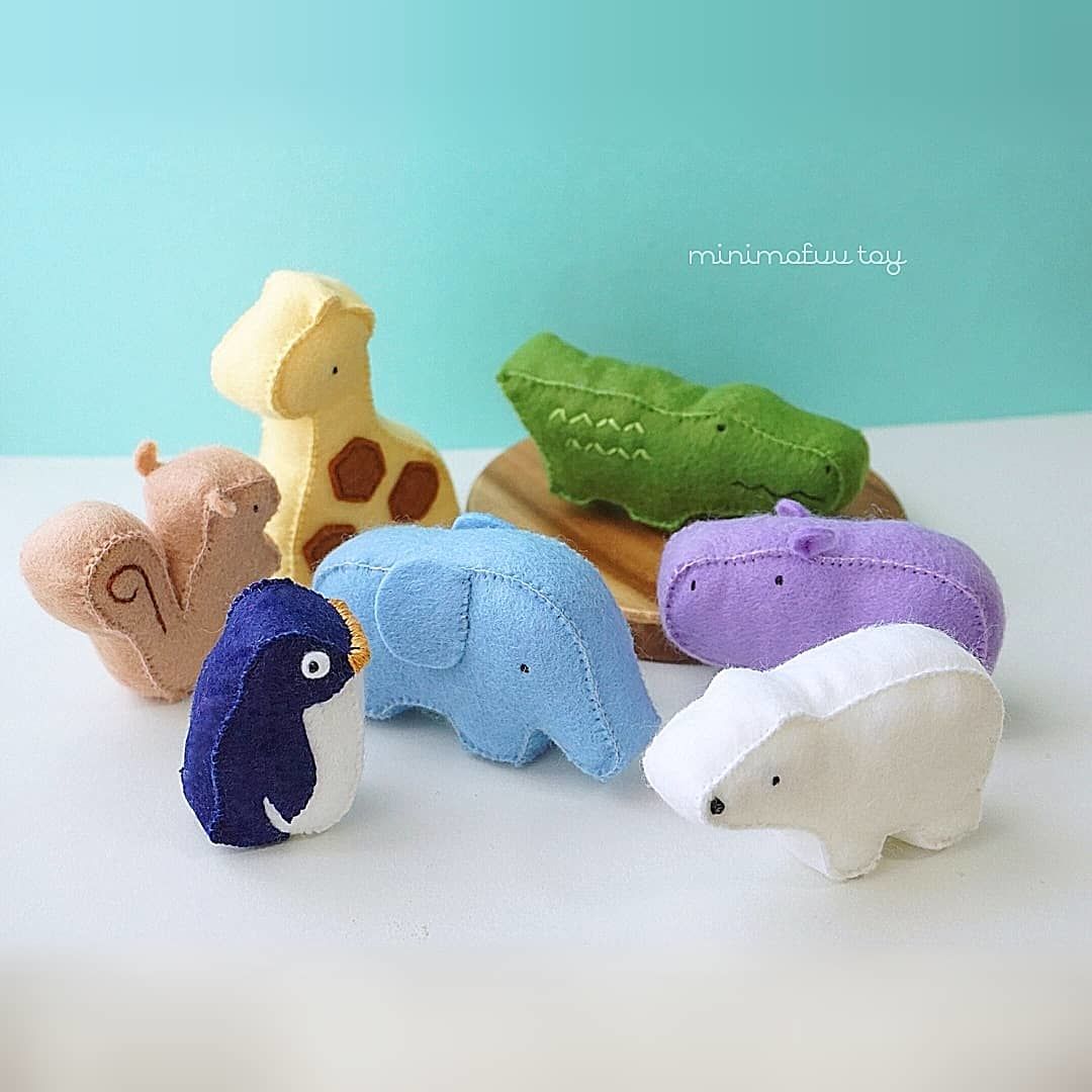 型紙レシピ フェルトのどうぶつマスコット Minimofuu Toy S Shop