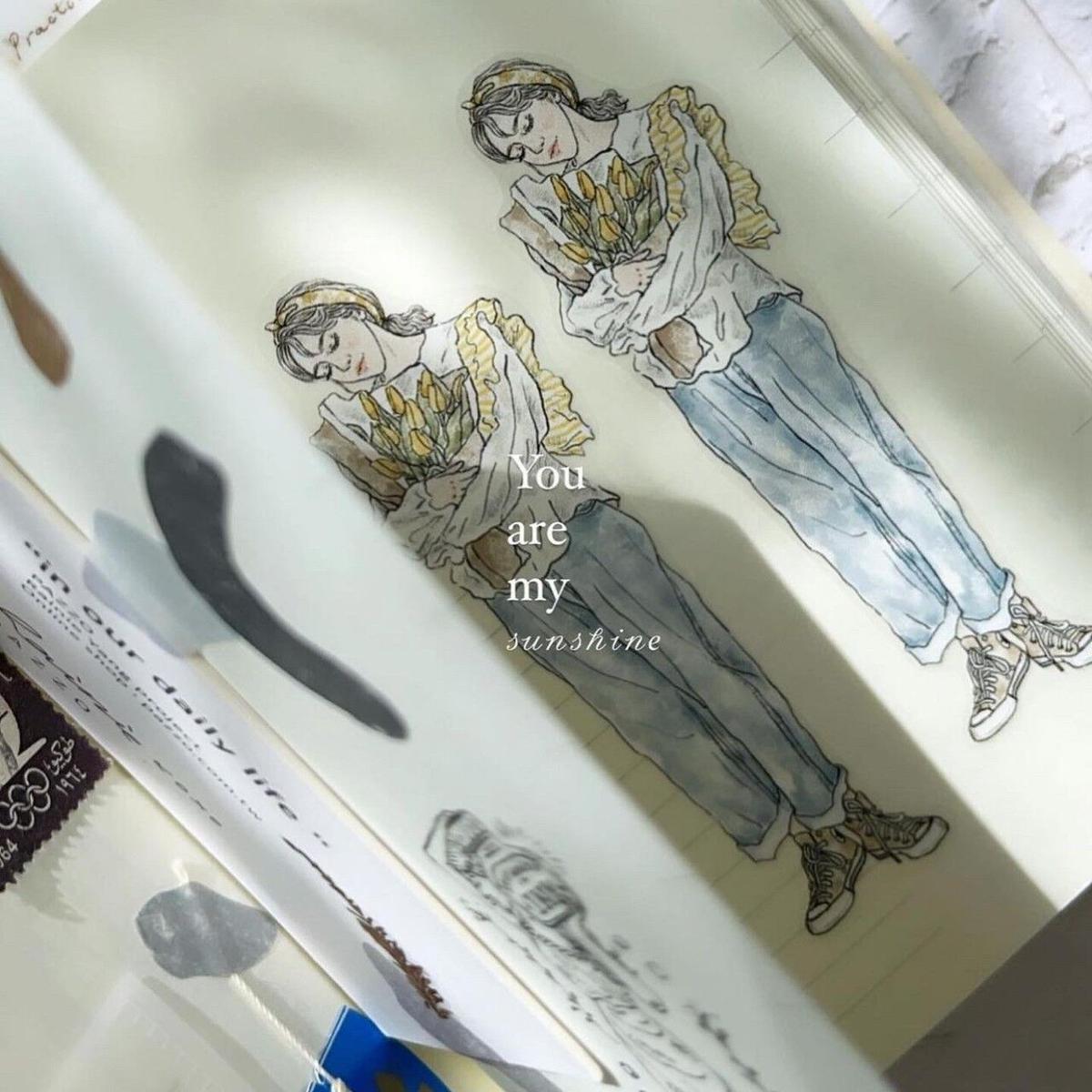 Pion マスキングテープ 《She》 [PI004] | Misty Classic | 海...