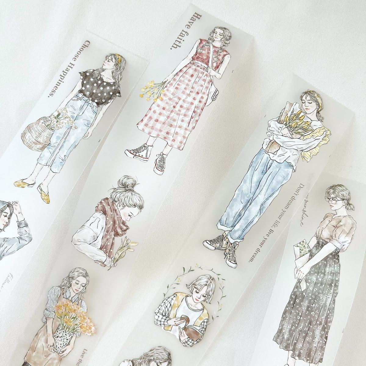 Pion マスキングテープ 《She》 [PI004] | Misty Classic | 海...