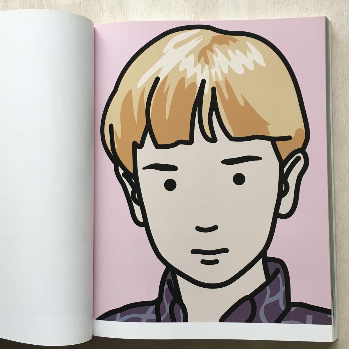 Julian opie作品集 「Portraits」大型本