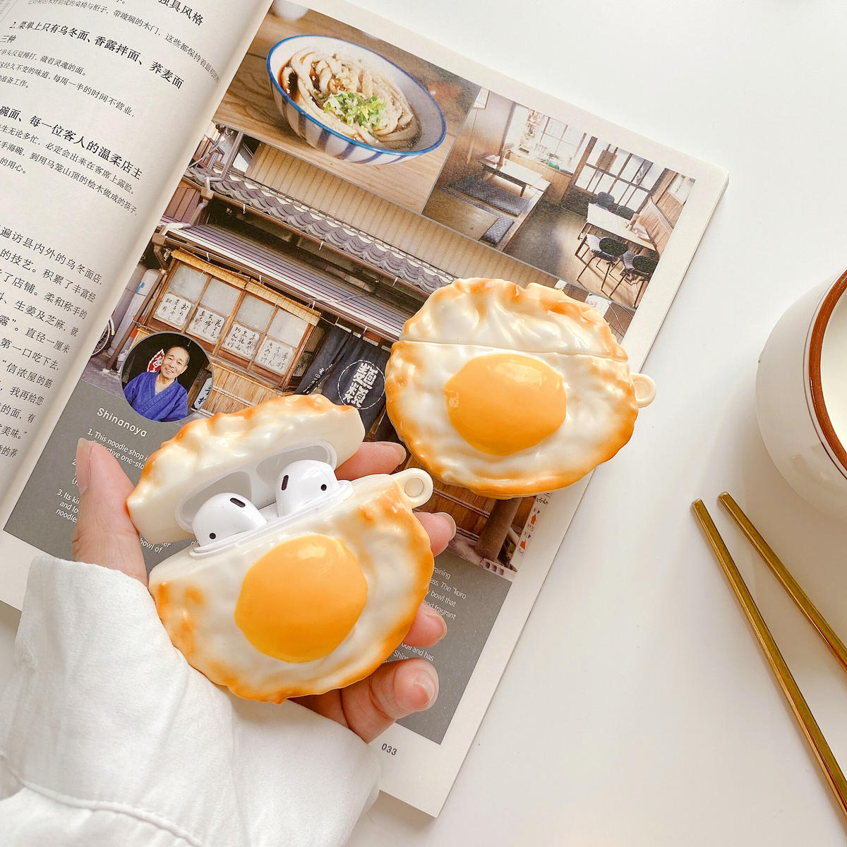目玉焼き Airpodsproケース 立体食べ物 Airpodsproカバー 可愛い 個性お