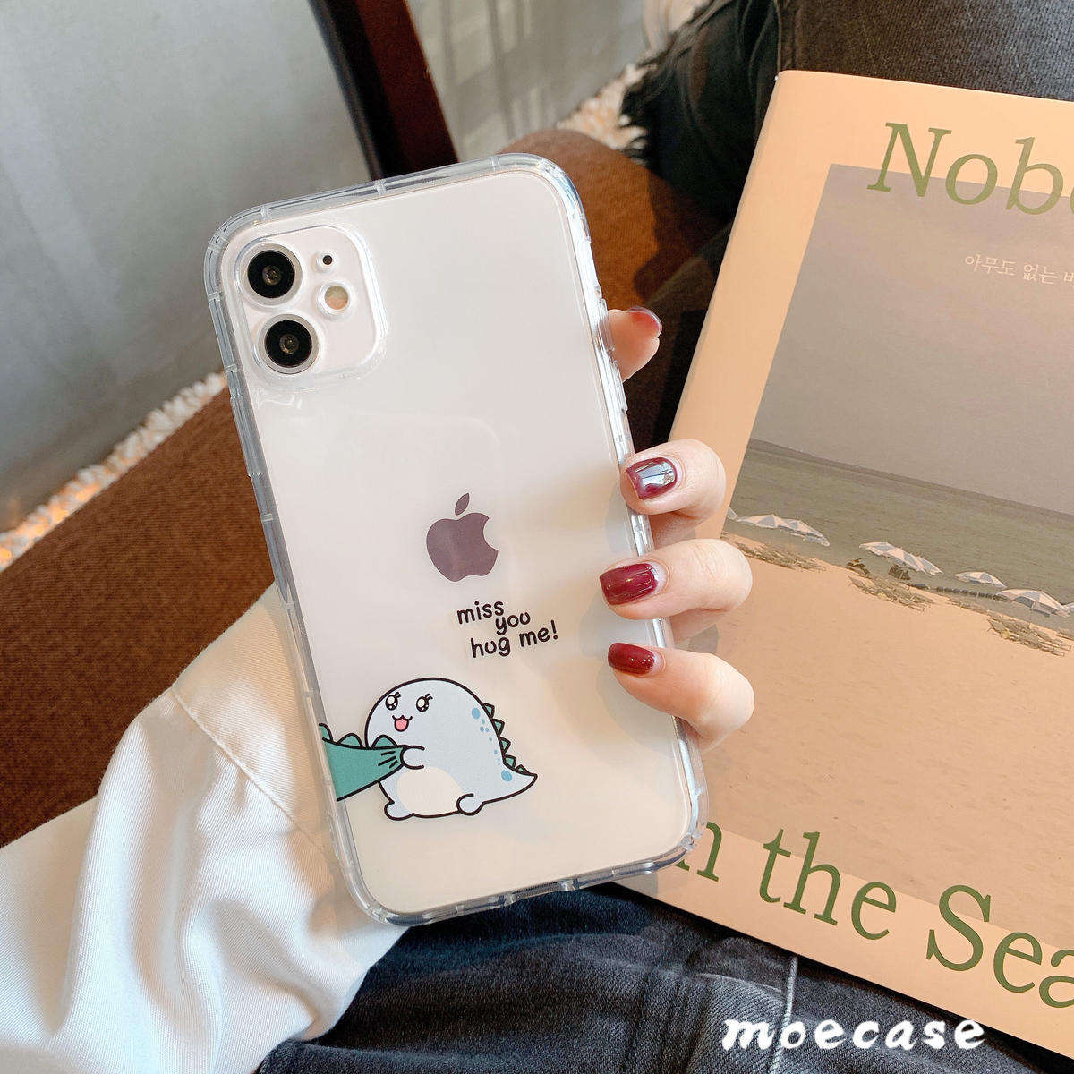 恐竜 お揃いペアiphone12mini 12promaxケース クリアケース Dinosau