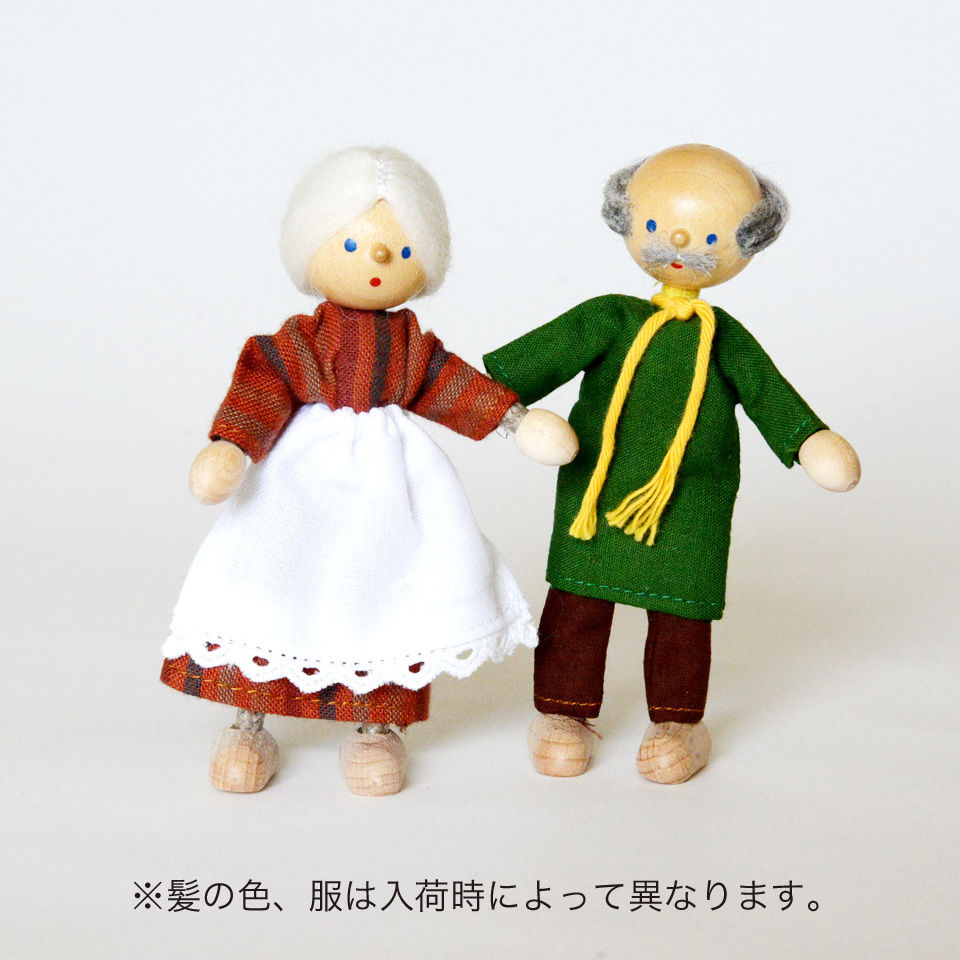 3才 ドールハウス 人形 自在人形 おじいさん Toys Gift Momo