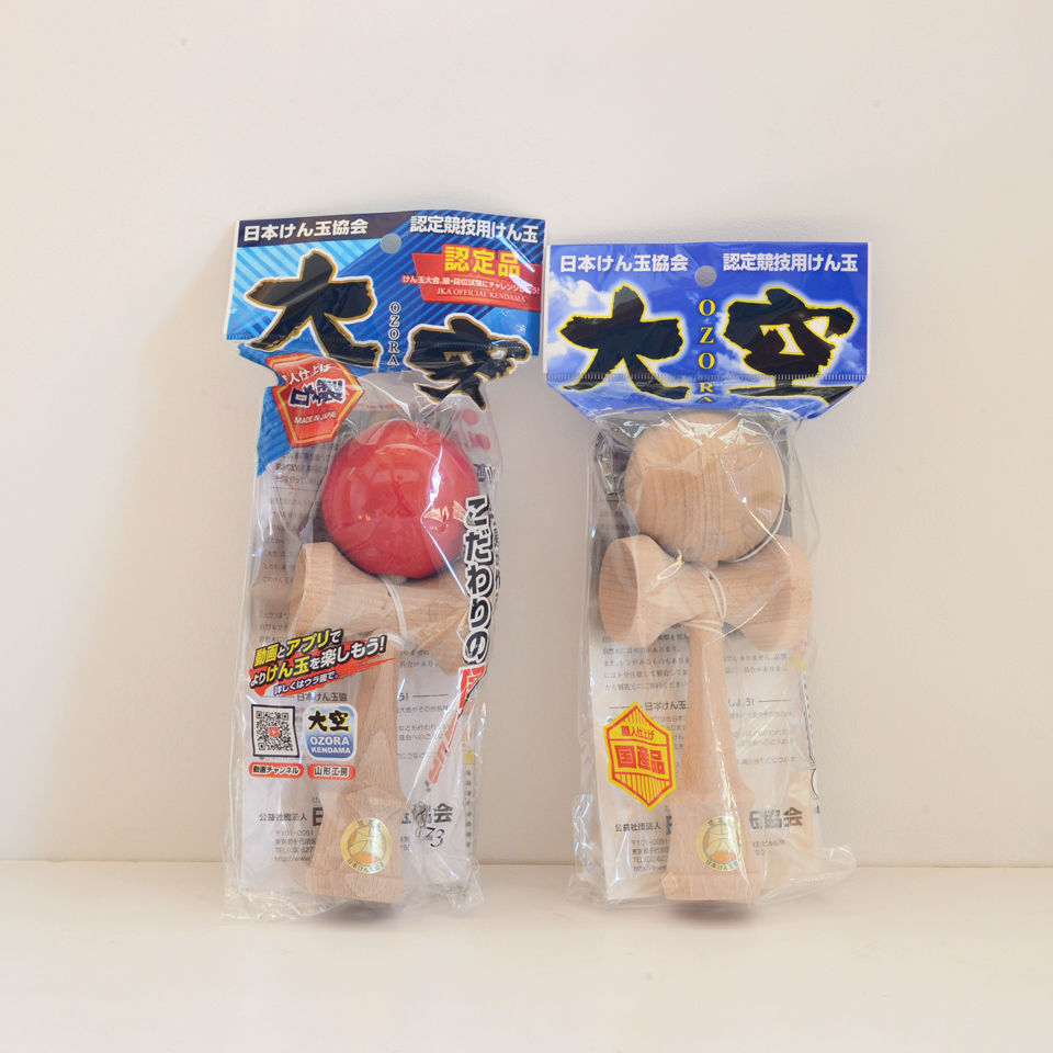 5才 競技用けん玉 大空 赤 白木 日本けん玉協会認定品 Toys Gift Momo