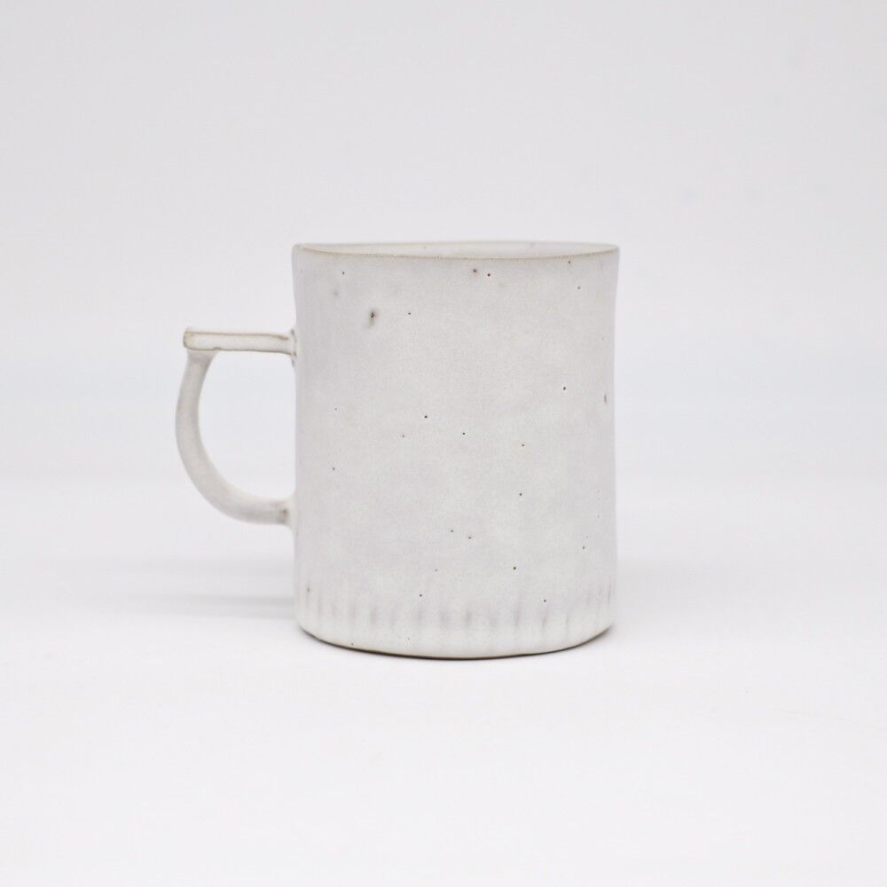 teto ceramic / マグ・大・白マット釉薬(実物写真1433) Mono.