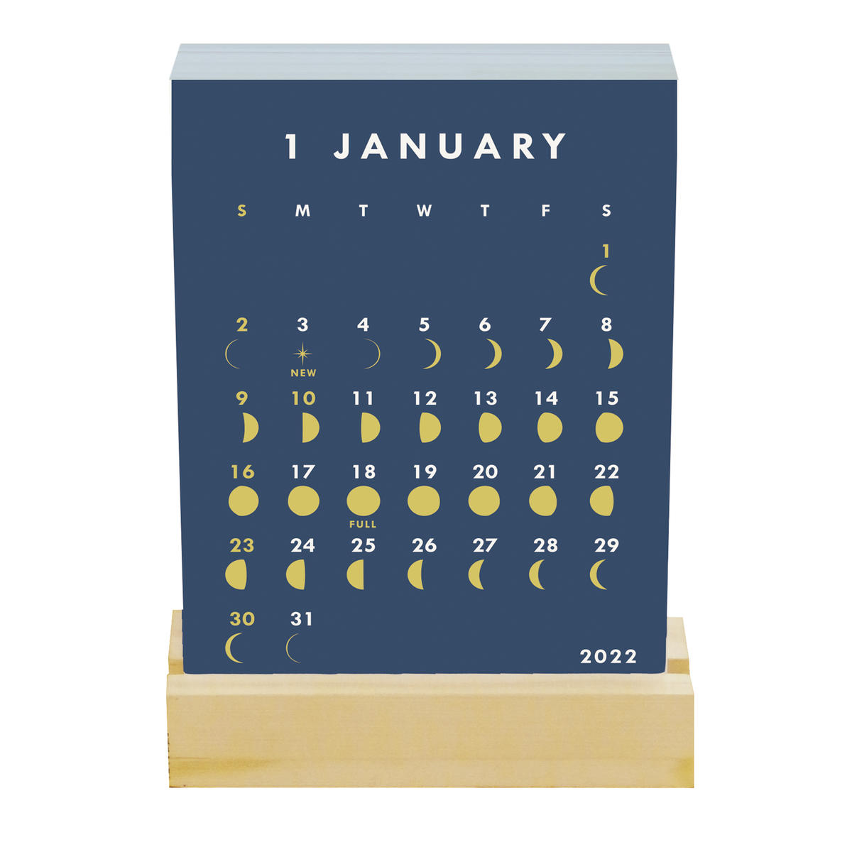 グリーティングライフ Moon 22 スタンドカレンダー 月刊手紙舎