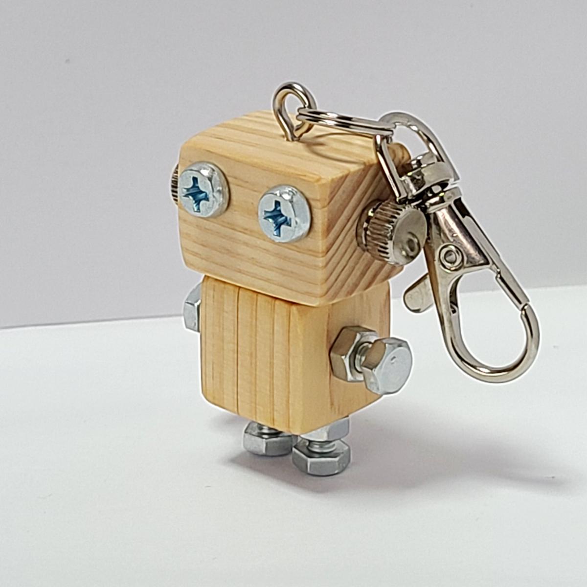 木製ロボットキーホルダー(ヒノピコミニ) | MORIE工房ヒノピコ