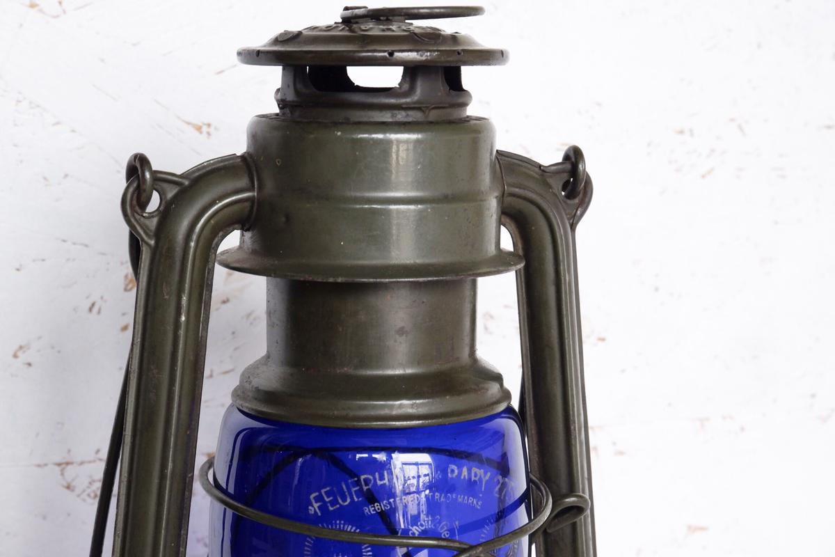 feuerhand No 275 BABY made in germany blue glas...