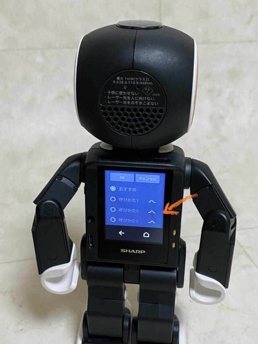 組み合わせ自由自在 ロボホン プロジェクター機能付モデルSR-01M-W