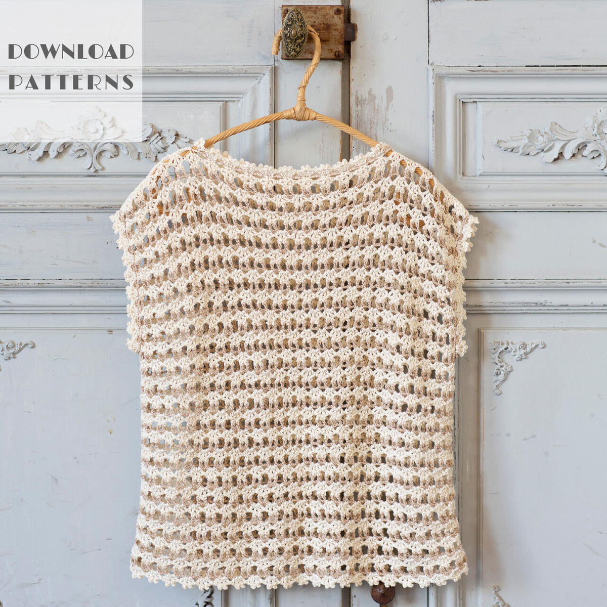 編み図 フレンチベスト スキー毛糸 M S Stores