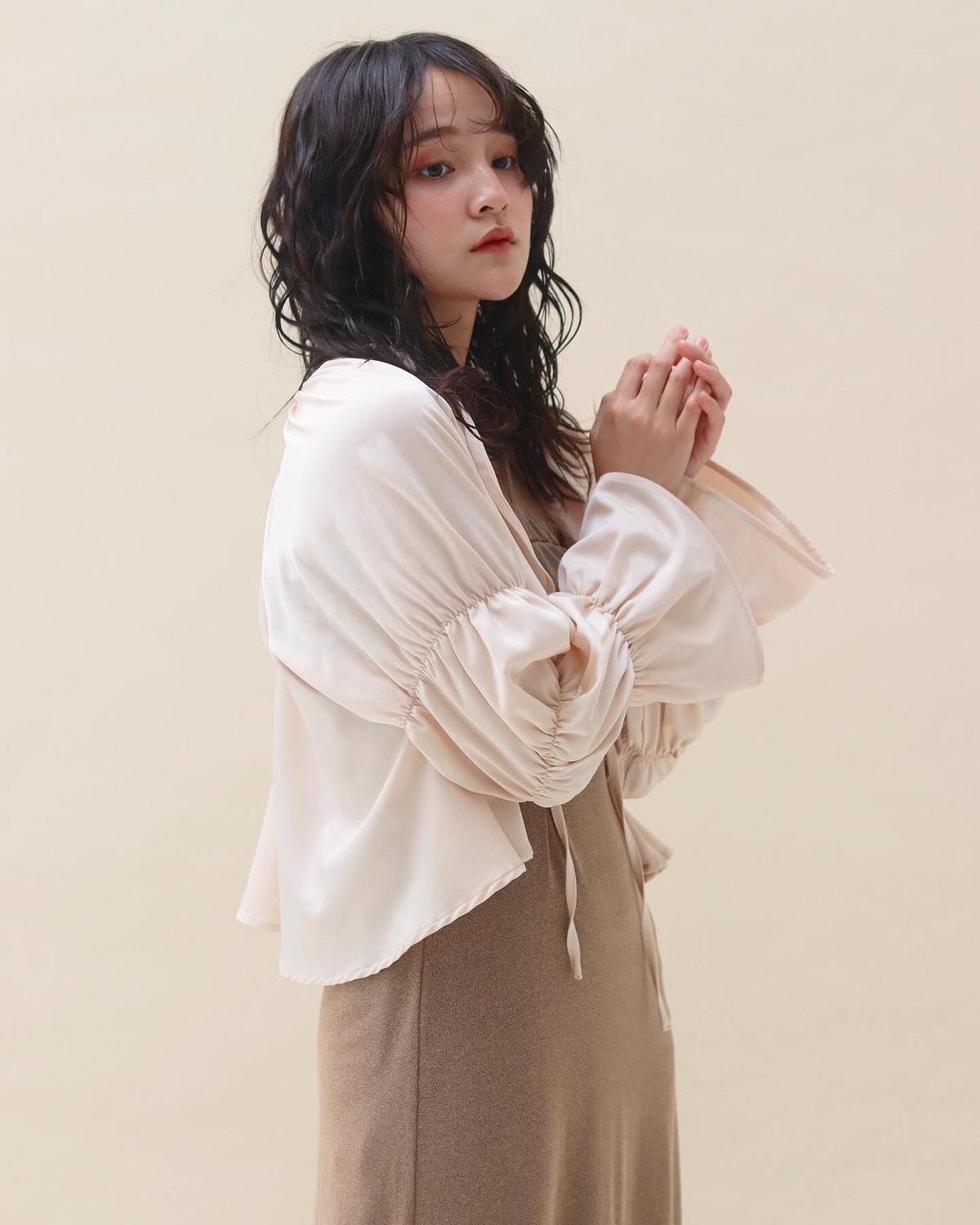 muguet original】candy sleeve frill bolero | mu...